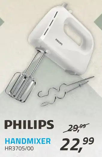 Obbink PHILIPS Handmixer HR3705/00 aanbieding