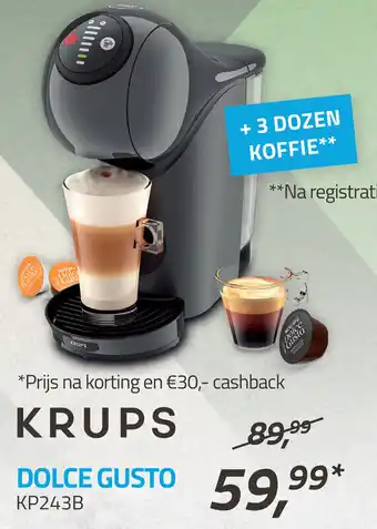 Obbink Krups Dolce gusto KP243B aanbieding