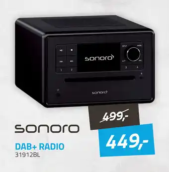 Obbink Sonoro Dab+ radio 31912BL aanbieding