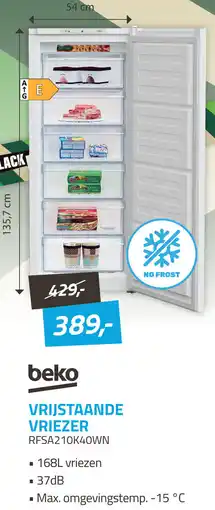 Obbink Beko Vrijstaande vriezer aanbieding