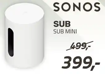 Obbink SONOS Sub aanbieding