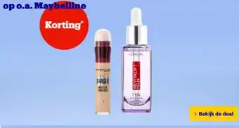 Bol.com op o.a. Maybelline aanbieding