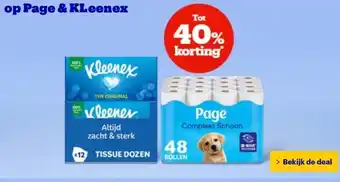Bol.com op Page & KLeenex aanbieding