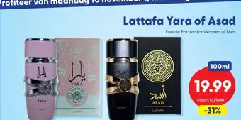Die Grenze Lattafa Yara of Asad aanbieding