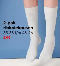HEMA 2-pak ribkniekousen aanbieding
