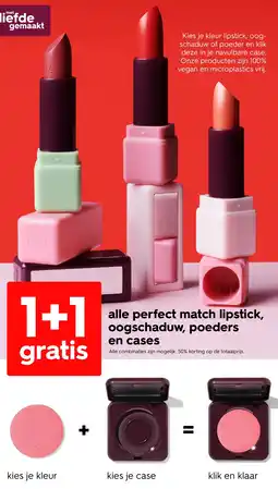 HEMA Alle perfect match lipstick, oogschaduw, poeders en cases aanbieding