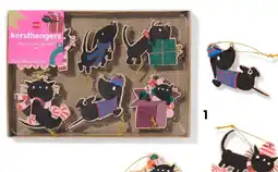 HEMA Houten kersthangers Takkie en Siepie aanbieding