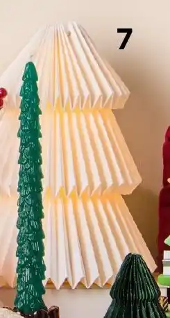 HEMA Papieren kerstboom met ledlampje aanbieding