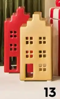 HEMA Sfeerlichthouder huis van keramiek aanbieding