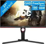 Bol.com AOC G3 Q27G3XMN/BK - QHD VA 180Hz Gaming Monitor - 27 Inch aanbieding