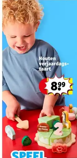 Kruidvat Houten verjaardags taart aanbieding