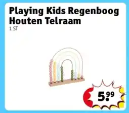 Kruidvat Playing Kids Regenboog Houten Telraam aanbieding