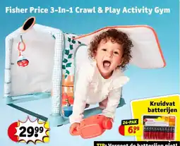 Kruidvat Fisher Price 3 In 1 Crawl & Play Activity Gym aanbieding