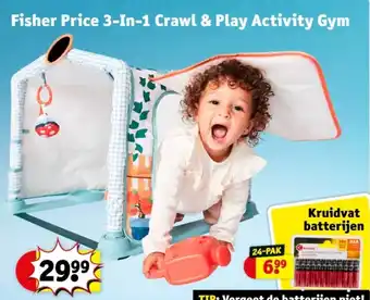 Kruidvat Fisher Price 3 In 1 Crawl & Play Activity Gym aanbieding