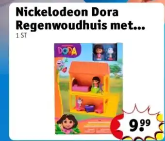 Kruidvat Nickelodeon Dora Regenwoudhuis met aanbieding