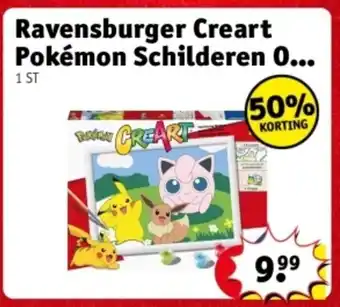 Kruidvat Ravensburger Creart Pokémon Schilderen aanbieding