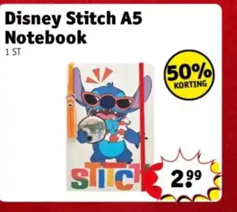 Kruidvat Disney Stitch A5 Notebook aanbieding