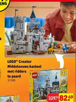 Kruidvat LEGO Creator Middeleeuws kasteel met ridders te paard aanbieding