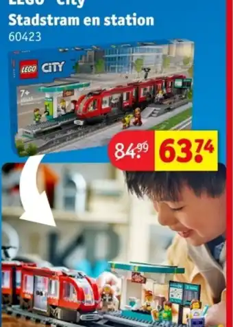 Kruidvat LEGO City Stadstram en station aanbieding