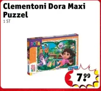 Kruidvat Clementoni Dora Maxi Puzzel aanbieding