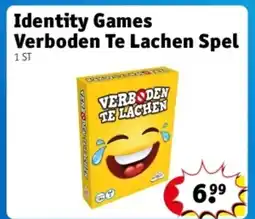 Kruidvat Identity Games Verboden Te Lachen Spel aanbieding