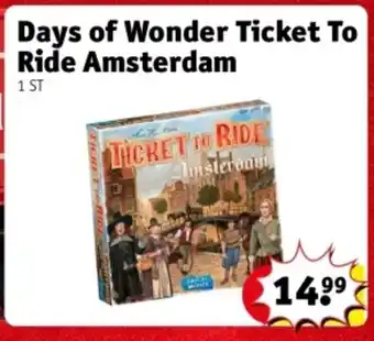 Kruidvat Days of Wonder Ticket To Ride Amsterdam aanbieding