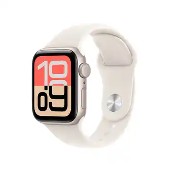 MediaMarkt APPLE Watch SE 3GPS - 40mmStarlight Aluminium Case - Starlight Sport Band - M/L Smartwatch Starlight aanbieding
