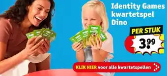 Kruidvat Identity Games kwartetspel Dino aanbieding