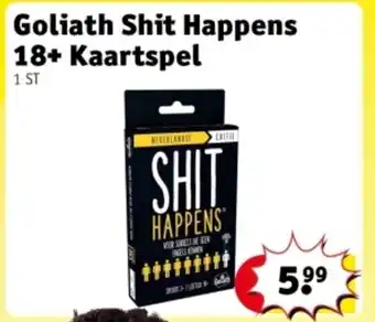 Kruidvat Goliath Shit Happens 18+ Kaartspel aanbieding