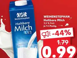 Kaufland DE Weihenstephan Haltbare Milch aanbieding