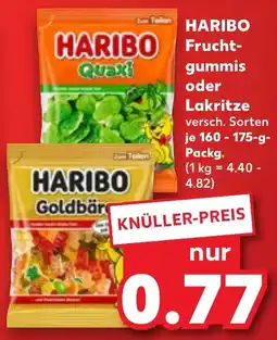 Kaufland DE Haribo frucht gummis oder Lakritze aanbieding