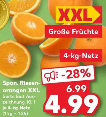 Kaufland DE Span. Riesen orangen XXL aanbieding