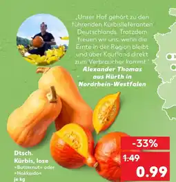 Kaufland DE Dtsch. Kürbis, lose aanbieding
