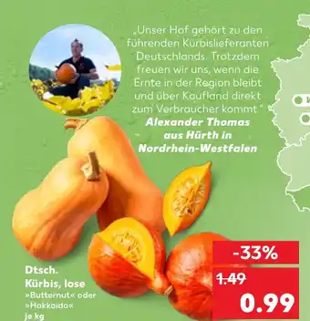 Kaufland DE Dtsch. Kürbis, lose aanbieding
