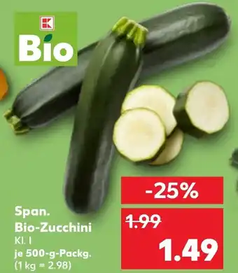 Kaufland DE Span. Bio Zucchini aanbieding