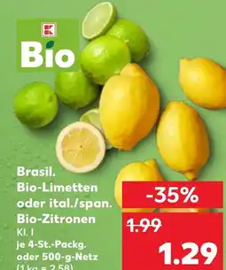 Kaufland DE Brasil. Bio Limetten order ital. Bio Zitronen aanbieding