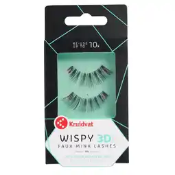 Kruidvat Kruidvat Wispy 3D Faux Mink Lashes aanbieding