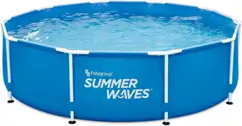 Bol.com Summer Waves Zwembad - 305x76 cm - Inclusief filterpomp - Groot formaat - Snel op te zetten aanbieding