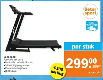 Albert Heijn Loopband Focus Fitness Jet 1 aanbieding