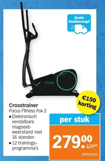 Albert Heijn Crosstrainer Focus Fitness Fox 2 aanbieding