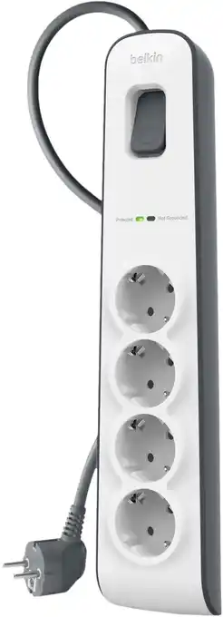 Coolblue Belkin Surge Protector 4 Outlet 2 meter aanbieding