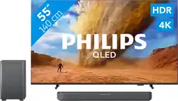 Coolblue Philips 55 PUS7800 QLED 4K (2025) + Philips TAB5309 aanbieding