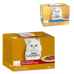 Zooplus 96 x 85 g Gourmet Gold natvoer + 24 x 85 g Gourmet Gold mousse gratis! - Fijne stukjes aanbieding