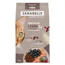 Zooplus Sanabelle Sensitive met Lam Kattenvoer - 2 kg aanbieding