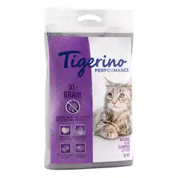 Zooplus 12 kg Tigerino Performance XL Grain Kattenbakvulling met Babypoedergeur Kat aanbieding