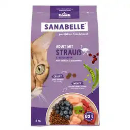 Zooplus Sanabelle Adult met Struisvogel Kattenvoer - 2 kg aanbieding