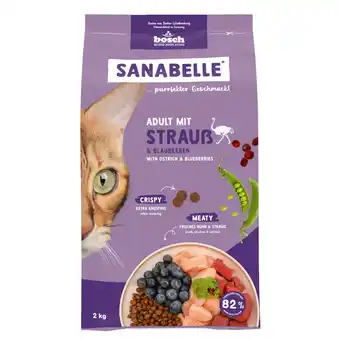 Zooplus Sanabelle Adult met Struisvogel Kattenvoer - 2 kg aanbieding