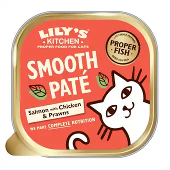 Zooplus Lily's Kitchen Smooth Paté Complete Adult Cat Food 85 g- Salmon & Chicken aanbieding
