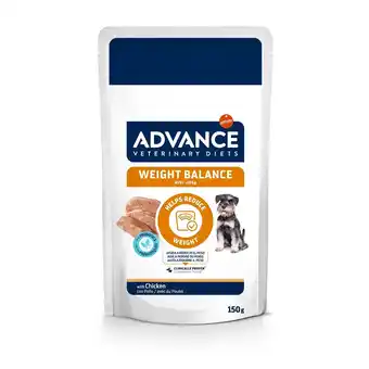 Zooplus 5 + 3 gratis! Advance Veterinary Diets natvoer voor honden 8 x 150 g - Weight Balance 8 x 150 g aanbieding