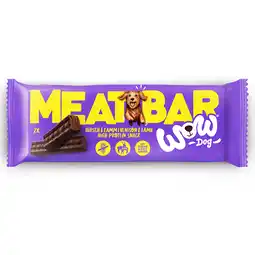 Zooplus 40g WOW DOG Vleesbar met hertenvlees & Lamsvlees hondensnack aanbieding